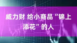 威力财 给小商品“锦上添花”的人